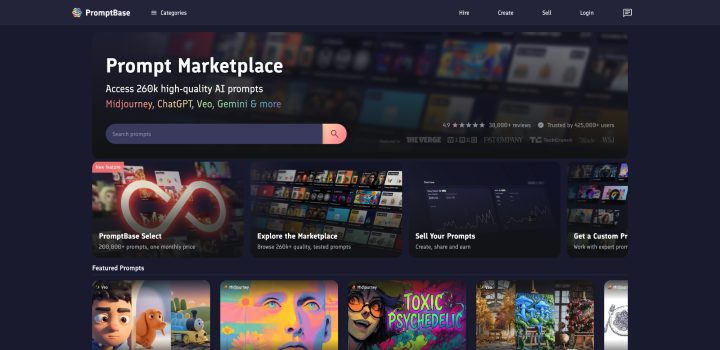 PromptBase AI 智能体工具截图