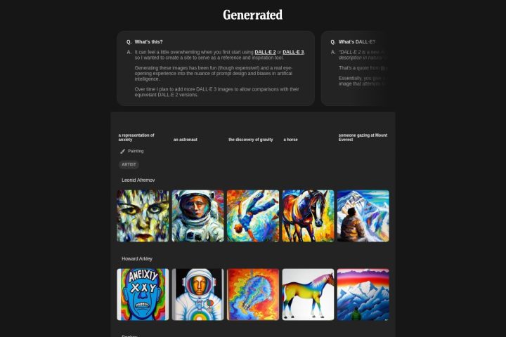Generrated AI 智能体工具截图