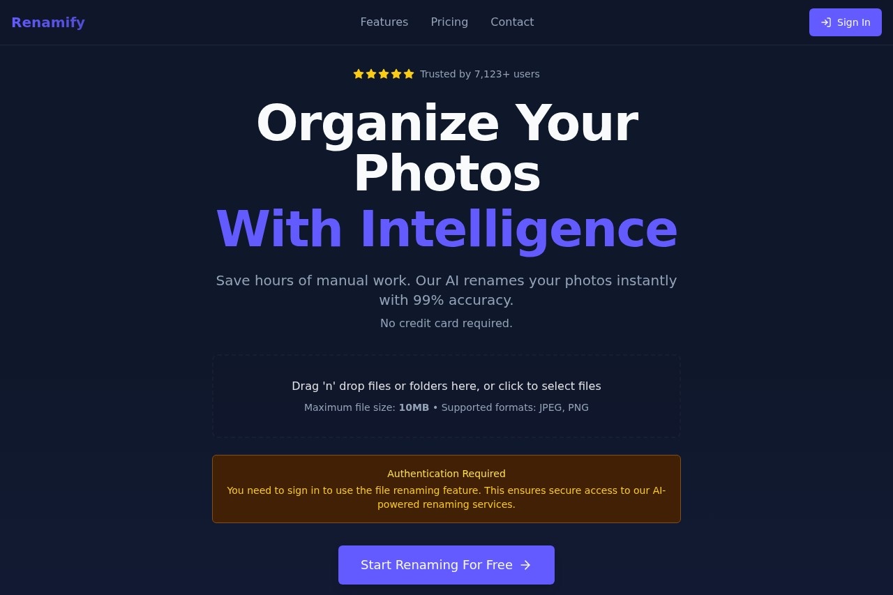 Renamify 界面预览