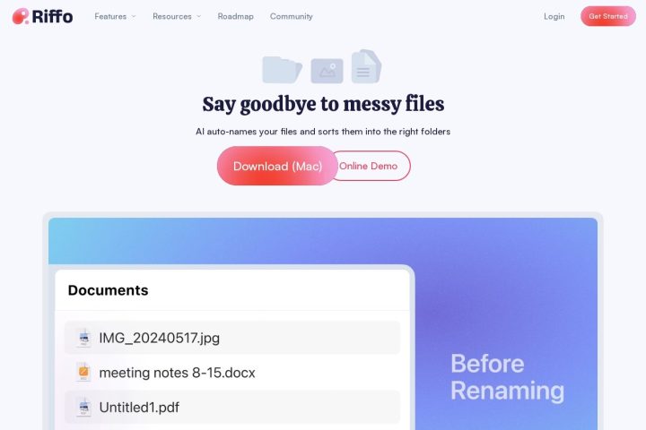 Riffo 界面截图