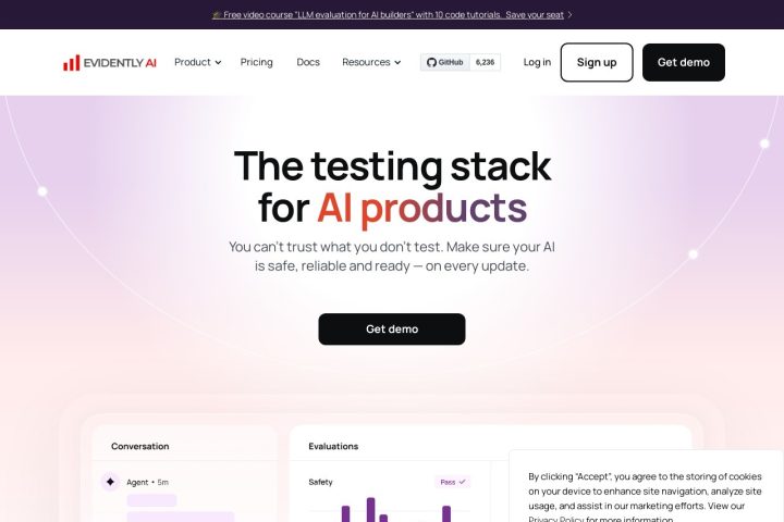 Evidently AI AI 智能体工具截图