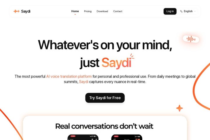 Saydi AI 智能体工具截图