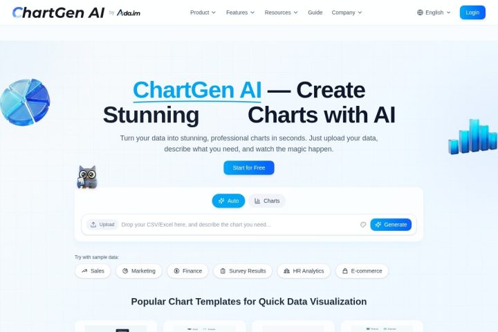 ChartGen AI 界面截图