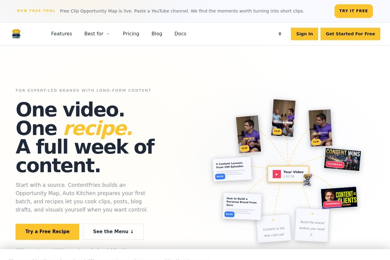 ContentFries 界面预览