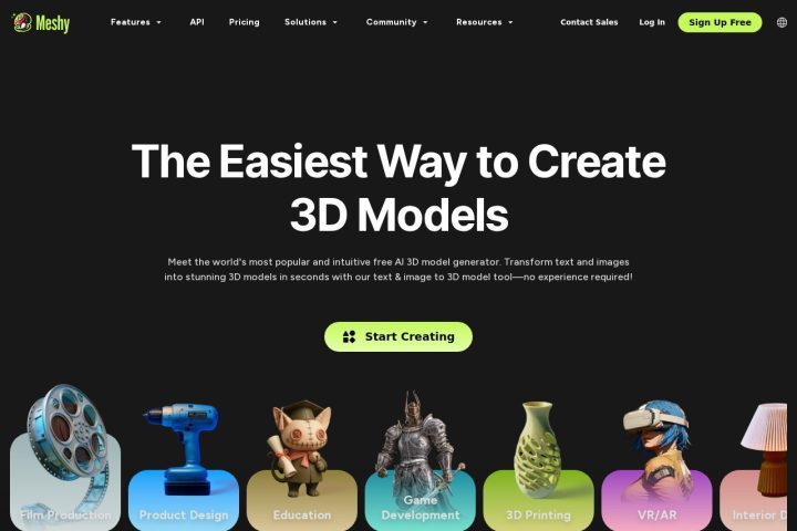 Meshy AI 智能体工具截图