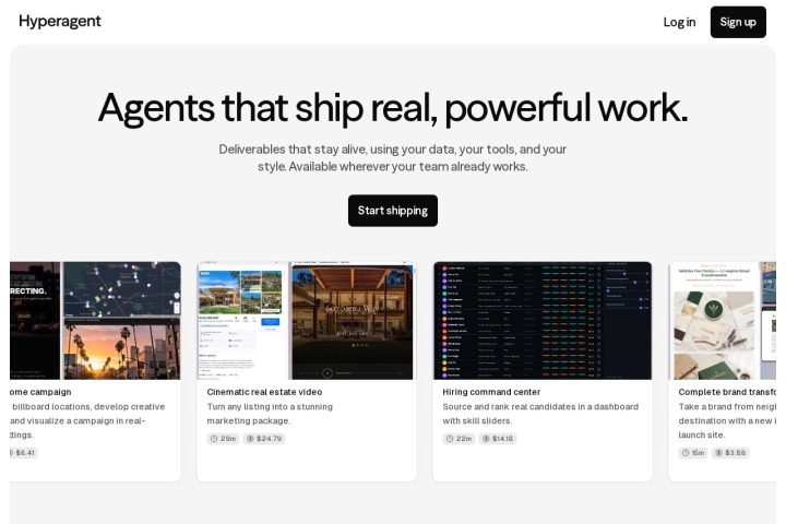 Hyperagent 界面截图