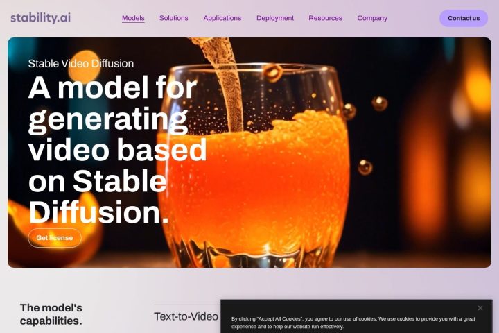 Stable Video AI 智能体工具截图