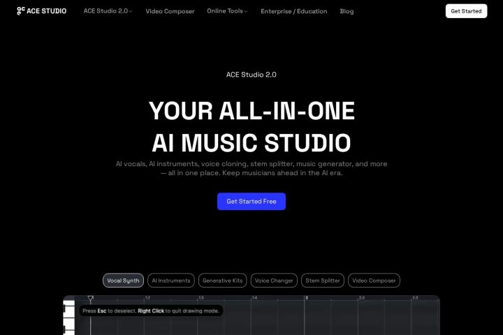 ACE Studio AI 智能体工具截图