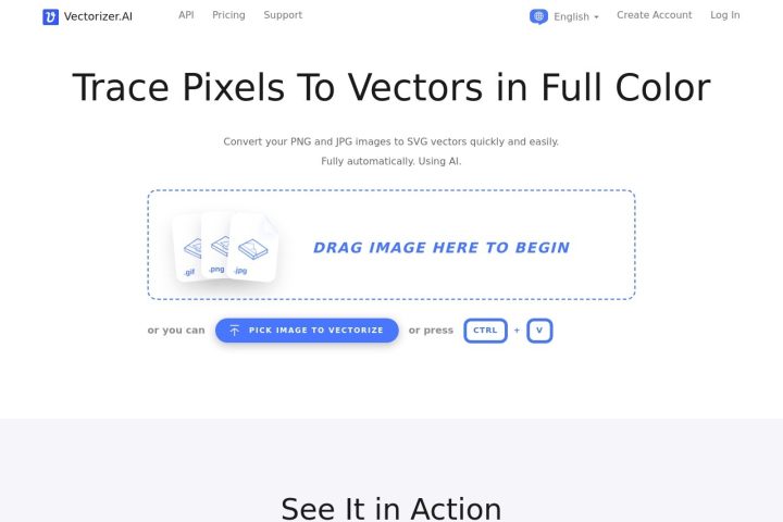 Vectorizer.AI AI 智能体工具截图